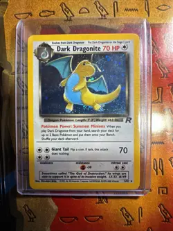Pokemon Dark Dragonite Holo Rare Team Rockets Set 5/82 - Image 5