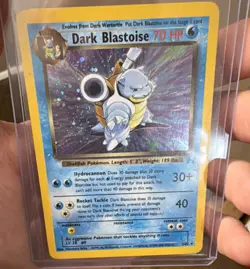 Pokemon TCG Dark Blastoise 70 HP Team Rocket Holo Rare 3/82 English - Image 1