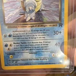 Pokemon TCG Dark Blastoise 70 HP Team Rocket Holo Rare 3/82 English - Image 4