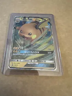 Pokemon TCG Raichu GX SM Black Star Promo SM213 Holo Promo - Image 1