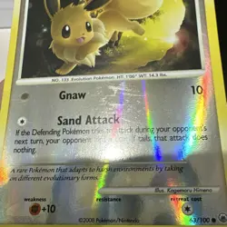 Pokemon TCG Eevee 63/100 Majestic Dawn (2008) Reverse Holo LP - Image 4