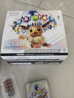 Pokemon Prismatic Evolutions ETB Open Box Accessories Only - Image 5