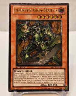 Ultimate Rare Inzektor Giga-Mantis ORCS-EN021 1st Edition MISPRINT ERROR 1054 - Image 2