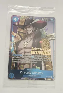 Dracule Mihawk P-081 - OP11 Release Event Winner - SEALED - One Piece TCG - Image 1