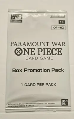 One Piece TCG English Paramount War OP02 Box Promotion Pack Box Topper Sealed - Image 1