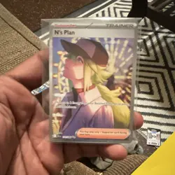 Pokemon TCG N's Plan 170/086 Sv: Black Bolt Holo SIR Trainer Card English - Image 1