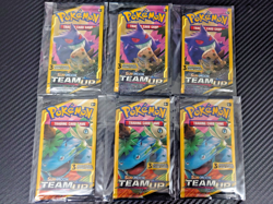 Pokemon Sun & Moon Team Up 3card Booster Pack Bundle-6 Factory Sealed Packs - Image 1