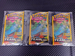 Pokemon Sun & Moon Team Up 3card Booster Pack Bundle-6 Factory Sealed Packs - Image 3