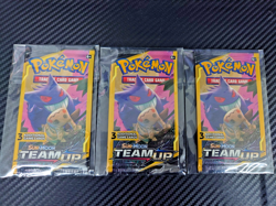 Pokemon Sun & Moon Team Up 3card Booster Pack Bundle-6 Factory Sealed Packs - Image 4