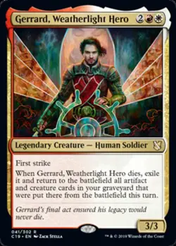 1 x Gerrard, Weatherlight Hero - Commander 2019 - NM-Mint - MTG - Image 1