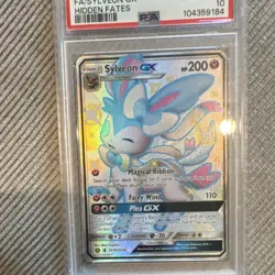 Pokemon Sylveon GX Full Art Shiny Holo Rare Hidden Fates SV76/SV94 PSA 10 - Image 2