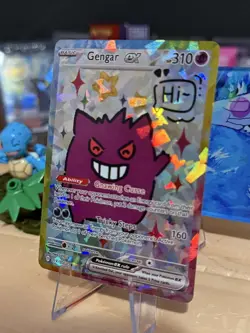Derpy Pokemon Fan Made Holo Display Cards - Derpy Gengar - Gengar Says "Hi" - Image 3