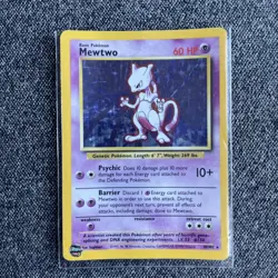 Mewtwo 10/102 Base Set Holo Pokemon Card WOTC 1999 - Image 1