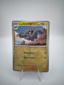 Pokemon TCG Alolan Graveler Reverse Holo- Journey Together, Near Mint - Image 1