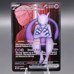 Team Rocket's Mewtwo ex - 213/182 Ultra Rare SV10: Destined Rivals Pokemon TCG N - Image 1