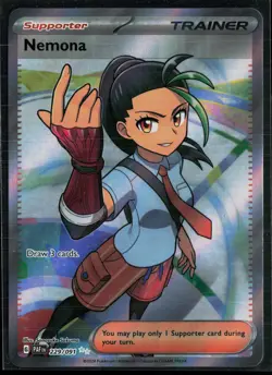 Nemona 229/091 Paldean Fates Ultra Rare Pokemon - Image 1