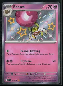 Rabsca 163/091 Paldean Fates Shiny Rare Pokemon - Image 1