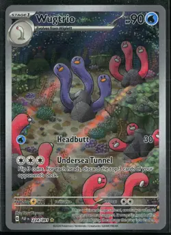 Wugtrio 224/091 Paldean Fates Illustration Rare Pokemon - Image 1