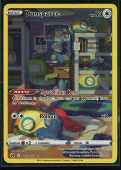 Dunsparce GG23/GG70 Crown Zenith Galarian Gallery Holo Pokemon - Image 1