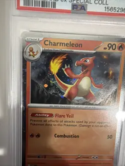 2025 POKEMON PAF EN-PALDEAN FATES CHARIZARD EX SPECIAL COLL CHARMELEON PSA 9 - Image 3