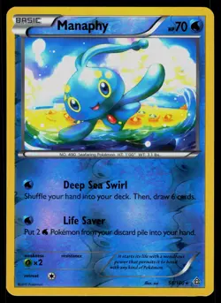 Manaphy 56/160 Primal Clash Reverse Holo Rare Holo Pokemon - Image 1