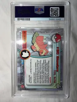 2000 Topps Pokemon TV Slowbro #80 PSA 9 Mint Animation Series 2 - Image 2