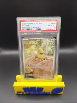 2025 POKEMON PFL EN-PHANTASMAL FLAMES ILLUSTRATION RARE #099 YAMPER PSA 10 - Image 1