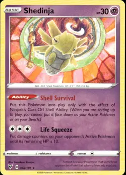 SHEDINJA 066/185 VIVID VOLTAGE R POKEMON KOMIYA - Image 1