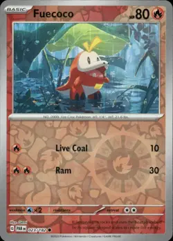 FUECOCO 023/182 PARADOX RIFT COMMON REVERSE HOLO POKEMON GEMI - Image 1