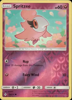 SPRITZEE 141/214 UNBROKEN BONDS COMMON REVERSE HOLO POKEMON MAHOU - Image 1