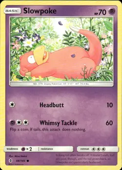 SLOWPOKE 48/145 GUARDIANS RISING COMMON POKEMON - Image 1