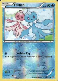 FRILLISH 20/119 PHANTOM FORCES COMMON REVERSE HOLO POKEMON KYOKO UMEMOTO - Image 1