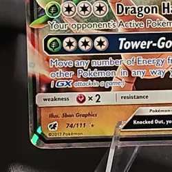 Pokemon Alolan Exeggutor GX Ultra Rare Full Art 74/111 SM-Crimson Invasion NM - Image 5