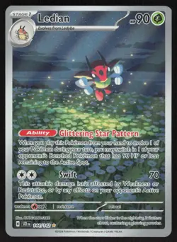 Ledian 144/142 Illustration Rare Stellar Crown Pokemon Near Mint - Image 1