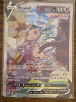 Pokemon Mew V 251/264 Swsh08 Fusion Strike Ultra Rare Full Art Holo - Image 1