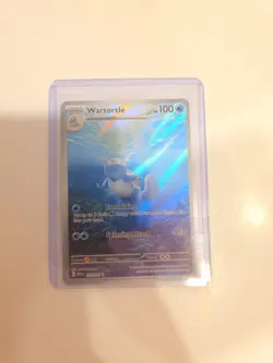 Wartortle 171/165 Scarlet & Violet 151 Illustration Rare Full Art Holo Pokemon - Image 1