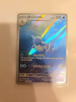 Wartortle 171/165 Scarlet & Violet 151 Illustration Rare Full Art Holo Pokemon - Image 2