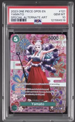 PSA 10 Yamato SP OP01-121 AWAKENING OF THE NEW ERA One Piece CCG - Image 1