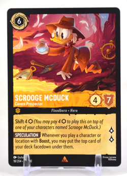 Disney Lorcana TCG Whispers in the Well Scrooge McDuck Cavern Prospector 18/204 - Image 1