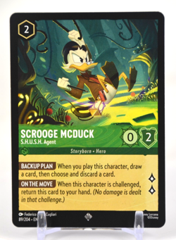 Disney Lorcana TCG Whispers in the Well Scrooge McDuck 89/204 Super Rare - Image 1