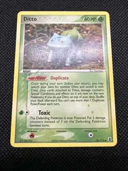 Pokemon TCG Ditto Card Bulbasaur, Delta Species, 36/113 - Image 3