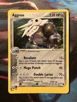 Pokemon TCG Aggron Holo Rare Card 1/109 Ruby & Sapphire - Image 1