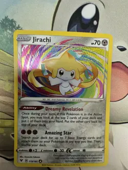 Pokemon TCG Jirachi Holo Card 119/185 Vivid Voltage Amazing Rare NM/MT Condition - Image 1