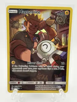 Magnemite (Secret Rare) Holo 242/236 NM SM - Cosmic Eclipse Pokemon Card - Image 1