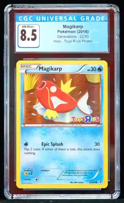 2016 Magikarp #22/83 Toys R Us Promo CGC 8.5 Pokemon Card - Image 1