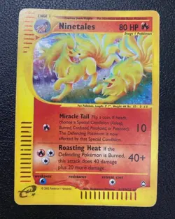 Pokemon Card-Ninetales-H19/H32-Aquapolis- Holo-ENG-Good - Image 1