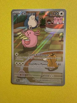 Pokemon TCG Chansey Illustration Twilight Masquerade Card 187/167 - Image 1