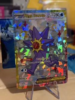 Derpy Pokemon Fan Made Holo Display Cards - Derpy Mega Starmie On Foot! - Image 2