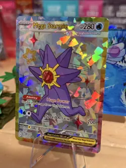 Derpy Pokemon Fan Made Holo Display Cards - Derpy Mega Starmie On Foot! - Image 3