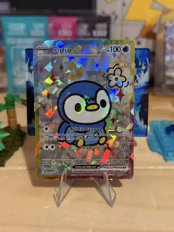 Derpy Pokemon Fan Made Holo Display Cards - Derpy Piplup - Call For Support! - Image 1